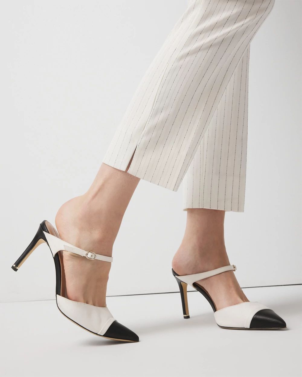 High-Rise Straight Pinstripe Pant | White House Black Market